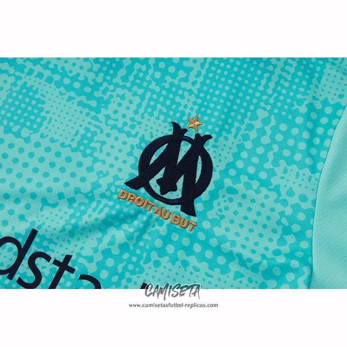 Chandal del Olympique Marsella 2025-2026 Manga Corta Verde - Pantalon Corto